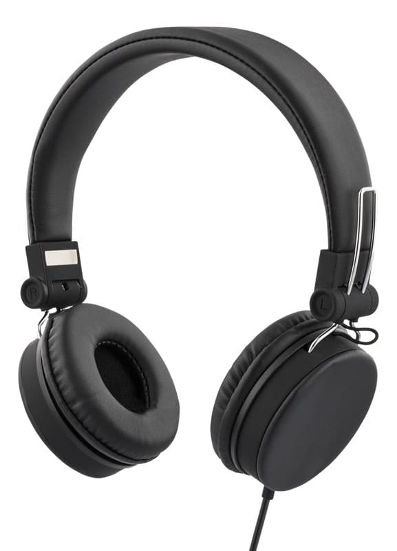 STREETZ headset for smartphone, microphone, 1-button, 1,5m, black