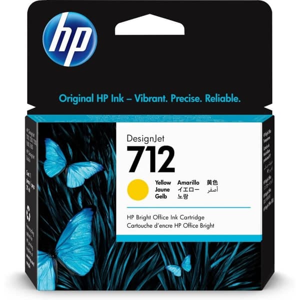 HP Blæk 3ED69A 712 Gul