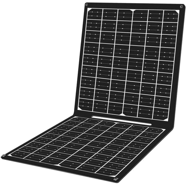 LogiLink Vikbar solcellspanel med USB-laddare 1x USB-C, 1 x USB-A 30W