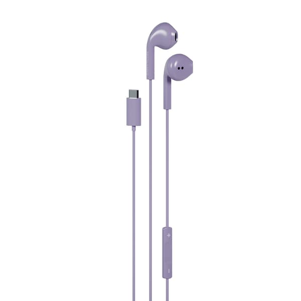 Happy Plugs Øretelefoner In-Ear USB-C Ledning Lilla