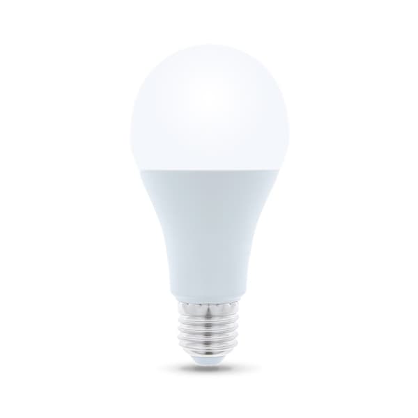 LED-lampe E27, A65, 15W, 230V, 3000K, varm hvid