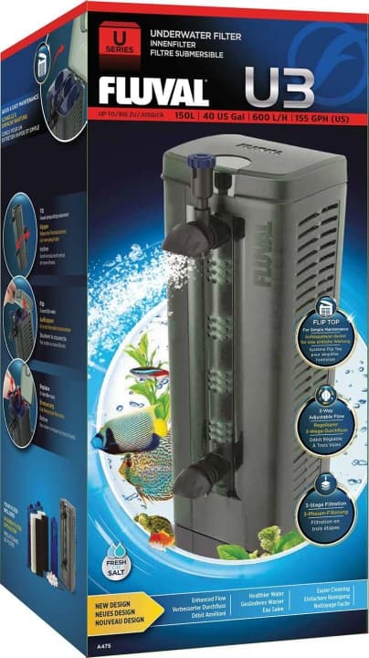 Fluval Innvendig filter U3 600L/H for akvarier up til 150L - (126.2475)