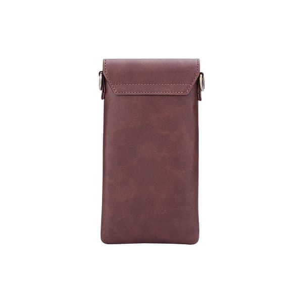 Onsala Mobiltaske med Halsrem Brun Universal tom 6.7"