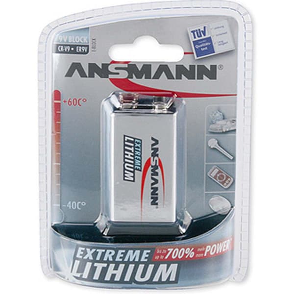 Ansmann 9V Extreme litiumparisto