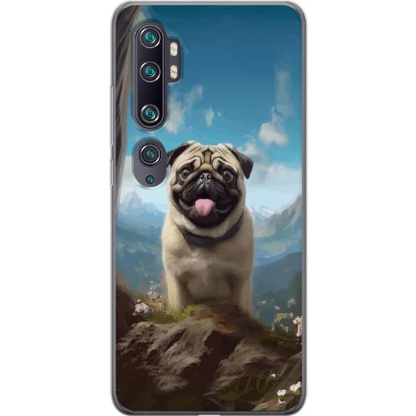Mobilskal till Xiaomi Mi Note 10 med Glad Hund motiv