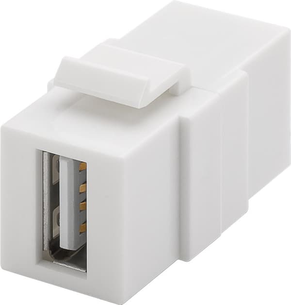 Goobay Keystone-modul, USB 17,2 mm bredde, 2 stk. USB 2.0-kontakter (type A)