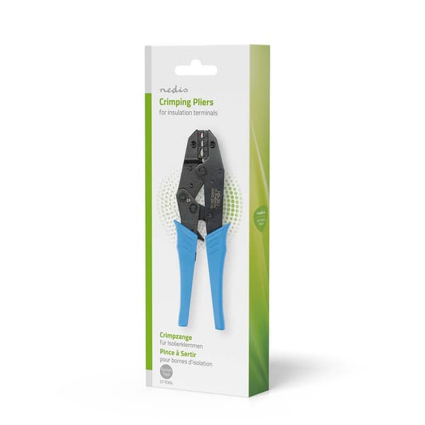 Nedis Crimp pliers | Isolasjonsterminal | Plier | Metall / PVC | Blå / Sort