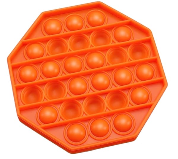Fidget legetøj/Pop it legetøj, Orange