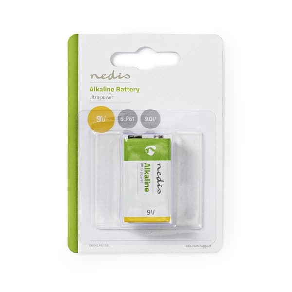 Nedis Alkaline batteri 9V | 6LR61 | 1-Pack