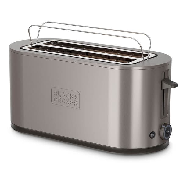 BLACK+DECKER Brødrister 2 Skiver Lang 1500W Rustfrit Stål