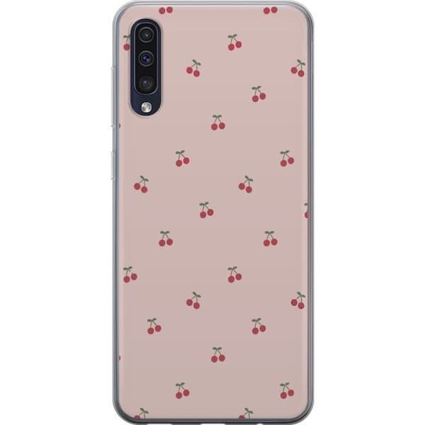 Mobildeksel til Samsung Galaxy A50 med Kirsebær motiv