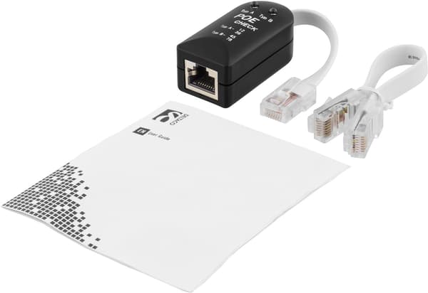 DELTACO testværktøj til POE (power over ethernet), sort