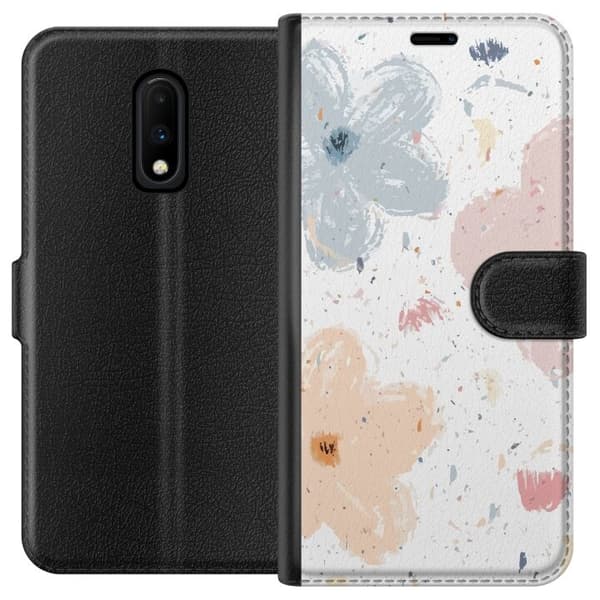 Tegnebogsetui til OnePlus 7 med Blomster motiv