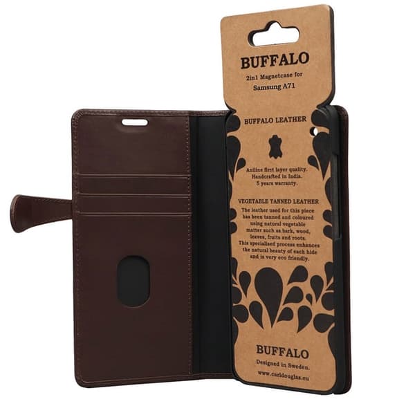 Buffalo Wallet Læder Samsung A71 Brun
