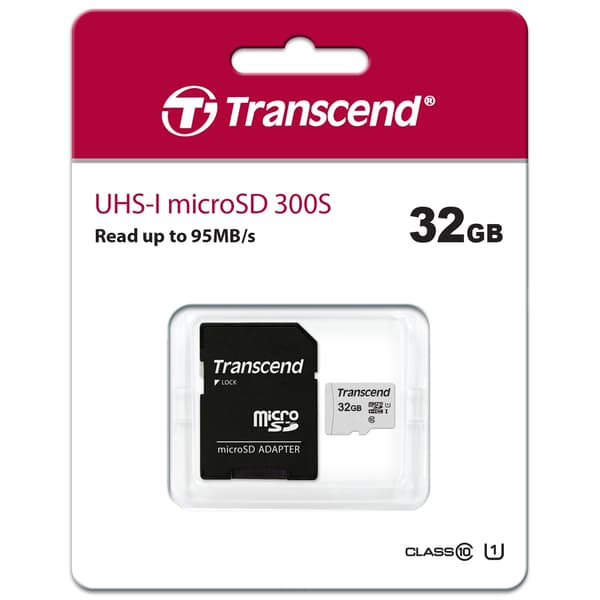 Transcend microSDHC  32GB U1 (R95/W25)