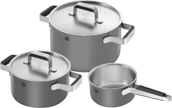 Zwilling Pure gryde- og pandesæt - Grå - 3 dele