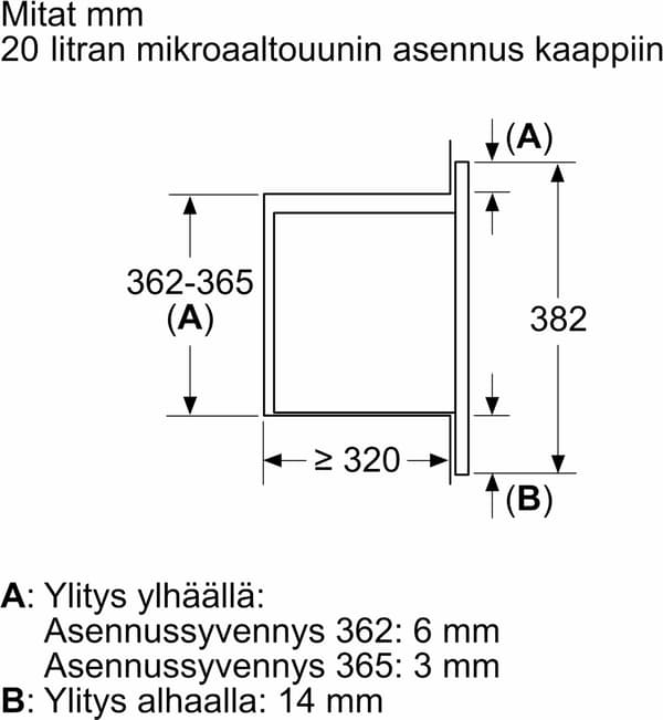 Bosch BFL623MS3 Serie 2 mikrovågsugn, stål