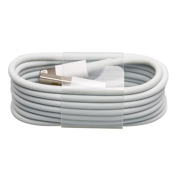 Ekstra kvalitet USB-kabel for iPhone og iPad, 1 meter (hvit)