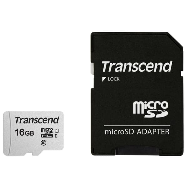 Transcend Minneskort MicroSDHC-kort U1 16GB