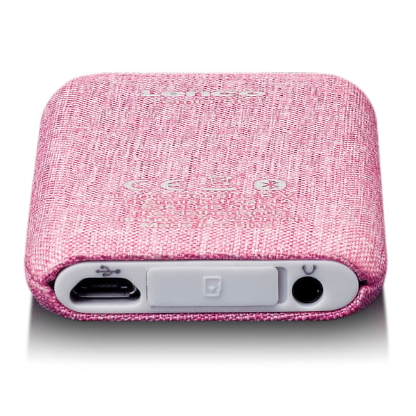 Lenco MP3/MP4-soitin Bluetooth® 8 GB Micro SD-kortti Vaaleanpunainen