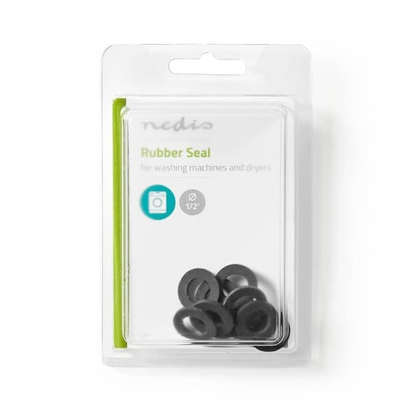 Nedis Gummipakning for Slanger | 1/2'' | 10 stk. | Sort