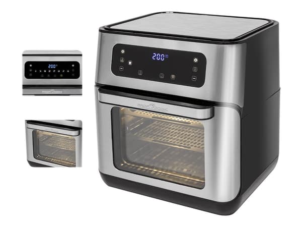 ProfiCook PC-FR 1200 H Airfryer 1500W Rustfrit stål/sort