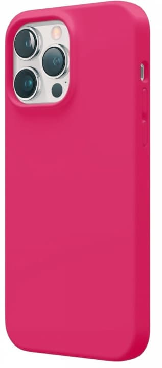Silikonikotelo iPhone 15:lle, vaaleanpunainen