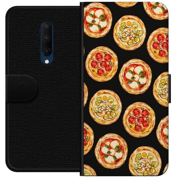 Tegnebogsetui til OnePlus 7T Pro med Pizza motiv