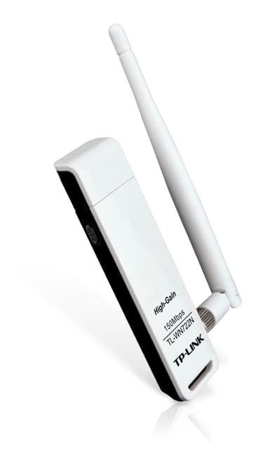 TP-LINK USB-adapter, 150 Mbps, 802.11n, ekstern antenne