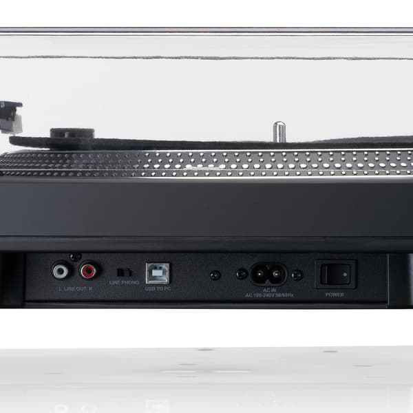 Lenco Direkte drevet platespiller med USB/PC-koding Svart