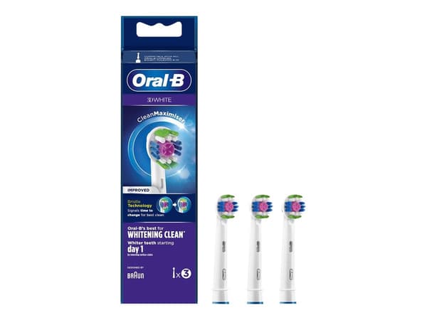 Oral B White Extra Toothbrush Head 3D White CleanMaximiser