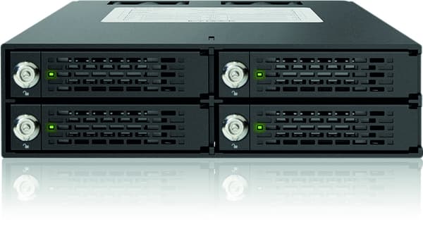 icydock ToughArmor 4 x 2.5"" SATA/SAS HDD/SSD Rack Key Lock