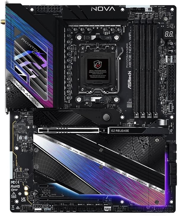 ASRock X870E Nova WIFI ATX-moderkort