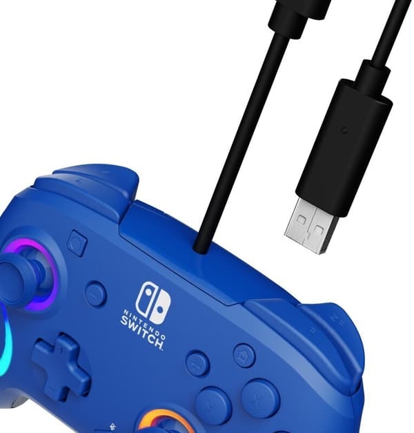 PDP Gaming Afterglow Wave Wired Controller -langallinen peliohjain, sininen, Switch