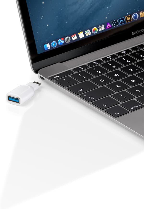 Goobay USB-A til USB-C 3.0 OTG-adapter, hvit