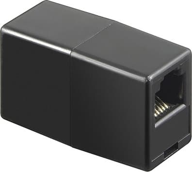 DELTACO modularsamlestykke 8P/8C, uskærmet, RJ45, sort