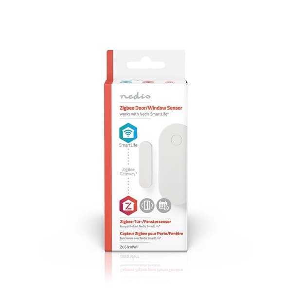 Nedis SmartLife Dörrfönstersensor | Zigbee 3.0 | Batteridriven | Android™ / IOS | Vit