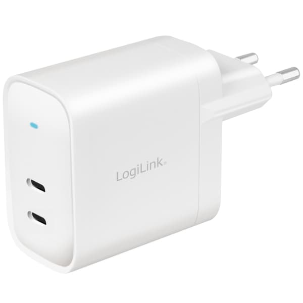 LogiLink USB-lader 2 x USB-C PD 40W GaN