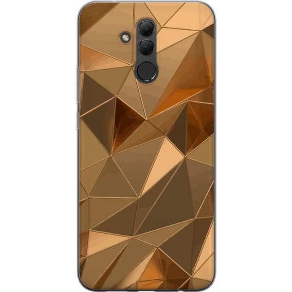 Mobildeksel til Huawei Mate 20 lite med 3D Gull motiv