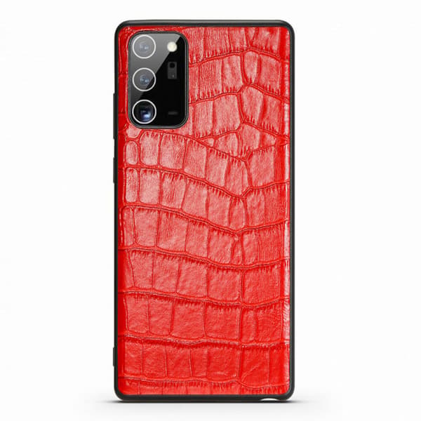 Lærveske til Samsung Note 20 Ultra, Rød