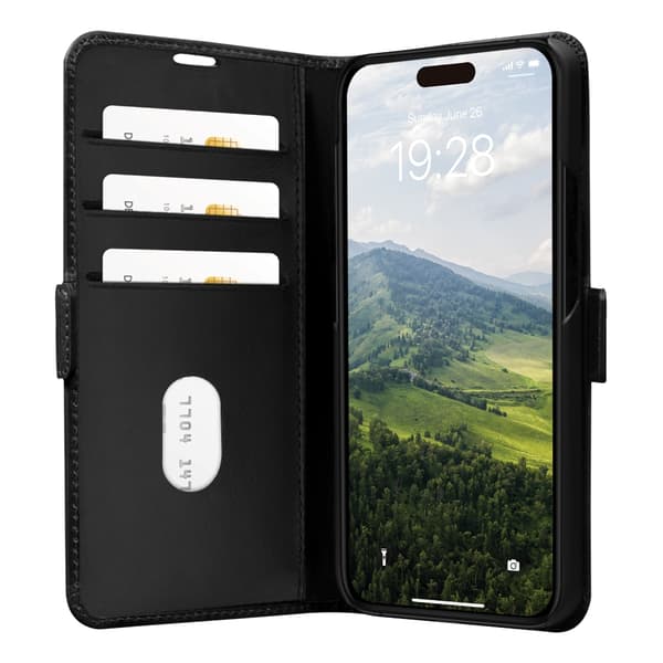 dbramante1928 Copenhagen Flip Case - iPhone 15 Pro - Musta
