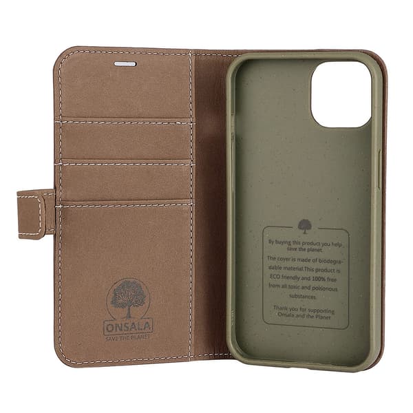 Onsala Mobilfodral Eco Brun - iPhone 13