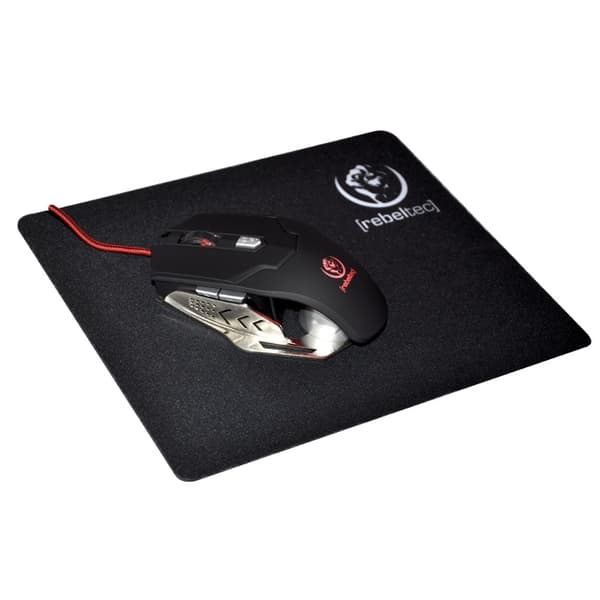 Rebeltec SliderS, musematte for GAMING, svart