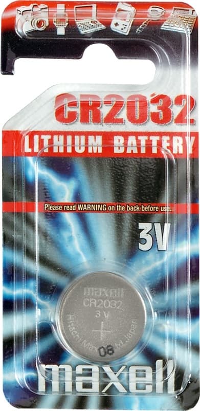 Maxellknappcellebatteri, 1-pk (CR2032)