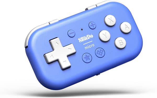 8Bitdo Micro Bluetooth Gamepad -peliohjain, sininen, Switch / Android / Raspberry Pi