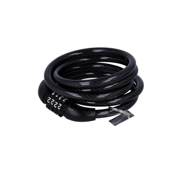 Forever Outdoor Cykellås med kabel og kode KYL-100, Sort