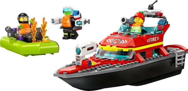 Lego City Fire 60373 - Brannredningsbåt
