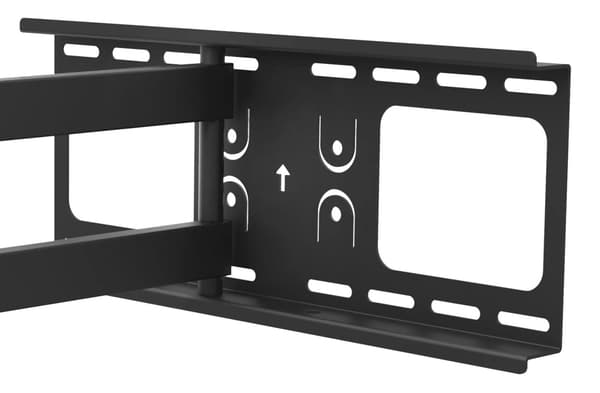 DELTACO näytön seinäteline, 32"-75", max 50kg, 3 niveltä, musta