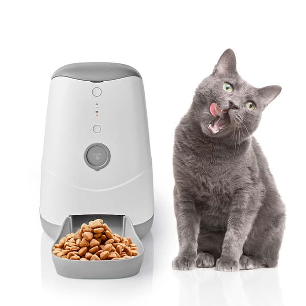Nedis SmartLife Dispenser til kæledyrsfoder | Automatisk hunde- og kattefoder | Wi-Fi | 3.7 l | Android™ / IOS