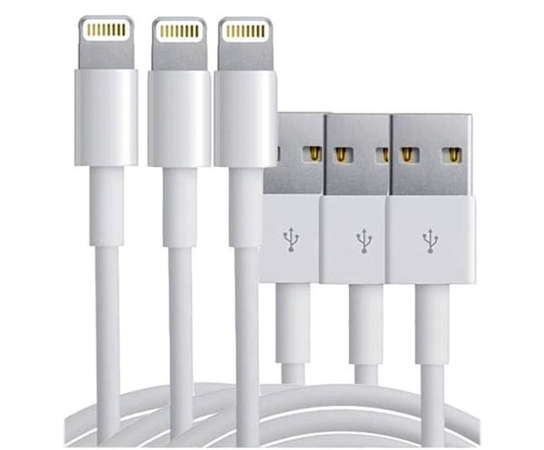 Extra kvalitativa USB-kablar till iPhone och iPad, 1 meter (3-pack)